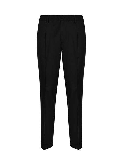 Pantalone Isola in lana con coulisse Nero BRIGLIA | ISOLAS 40012000010
